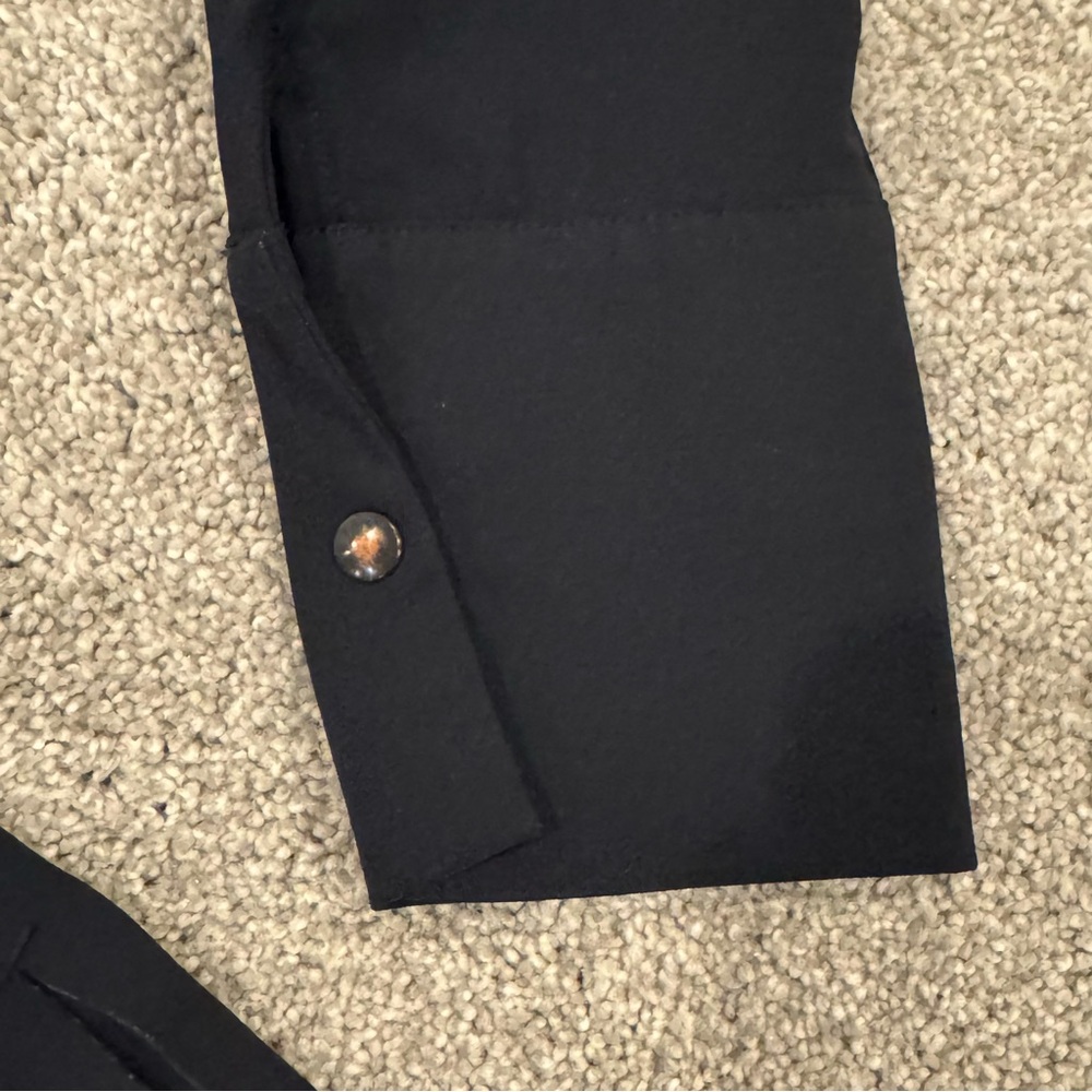 ADAY Dark Navy V-Neck Blouse - Picture 6 of 6